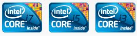 core i7, Core i5 and Core i3